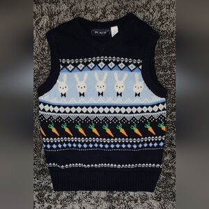 The Chikdrens Place Easter V-Neck Sweater Vest (XS 4)